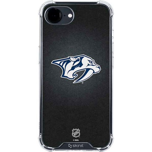 NHL Nashville Predators Black Background iPhone 16e Clear Case